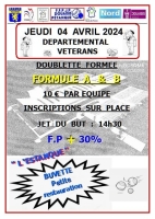 Départemental X2 Vétérans - Douaisis Pétanque